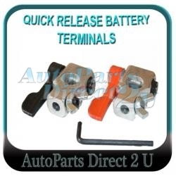 Hot Rods Sports Cars Quick Release Battery Terminal Clamps