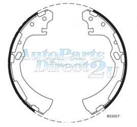 Navara 2WD Rear Brake Shoes