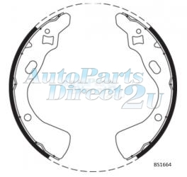 Mazda 121 Rear Brake Shoes