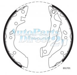 Hyundai Excel 1992-1994 Rear Brake Shoes