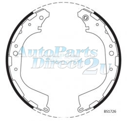 Nissan Pathfinder R50 11/1995-11/2002 Rear Brake Shoes