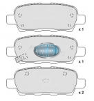 Nissan X-Trail T30 Rear Brake Pads